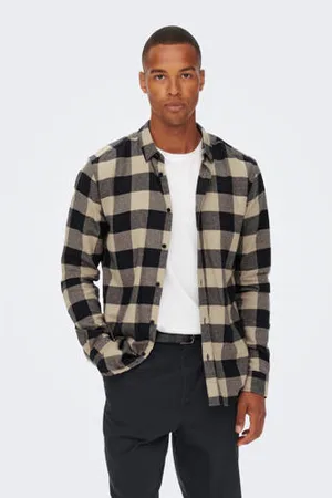 Only & Sons Geruit slim fit overhemd ONSGUDMUND