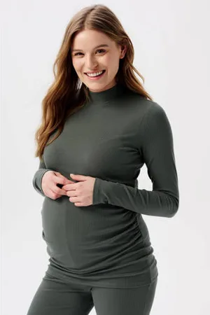 Noppies Maternity ribgebreide zwangerschapslongsleeve Sira van polyester