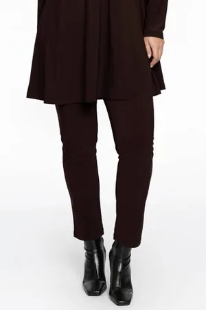Yoek Cropped slim fit tregging DOLCE van travelstof