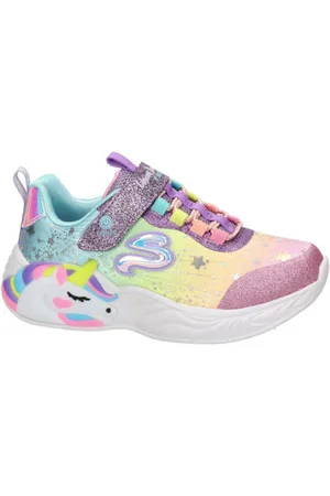 Skechers Unicorn sneakers met lichtjes roze/