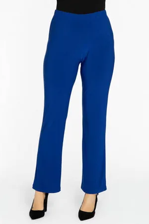 Yoek Straight fit broek van travelstof DOLCE indigo