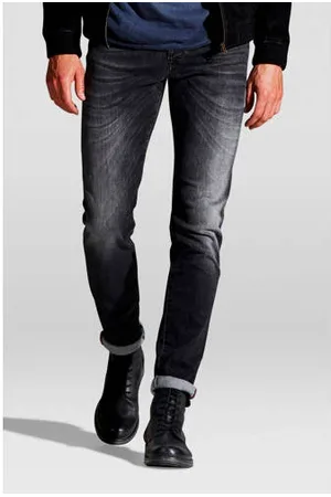 JACK & JONES JEANS INTELLIGENCE slim fit jeans JJIGLENN JJFOX Grey denim