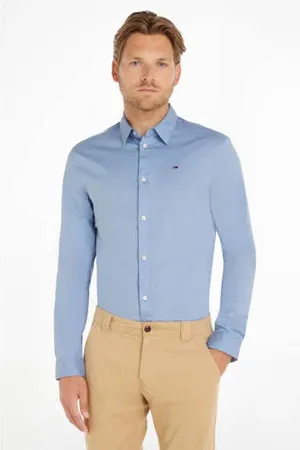 Tommy Hilfiger Slim fit overhemd lavender lustre