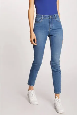 Morgan Cropped high waist skinny jeans