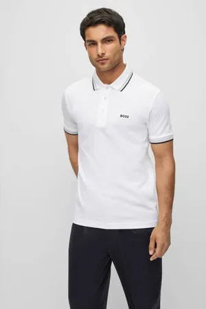 HUGO BOSS Regular fit polo Paddy met contrastbies