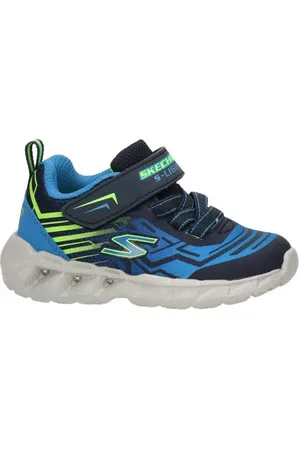 Skechers Bozler sneakers met lichtjes blauw