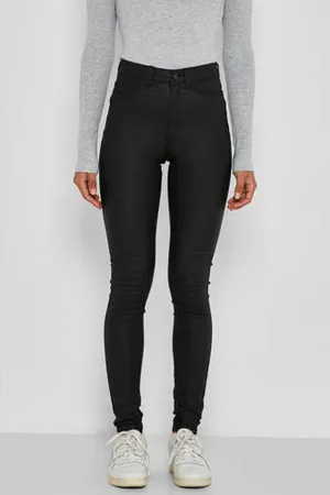Noisy May Coated slim fit broek NMCALLIE