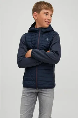 JACK & JONES JUNIOR gewatteerde tussenjas JJEMULTI
