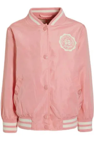 Orange stars Baseball jacket Merle met printopdruk