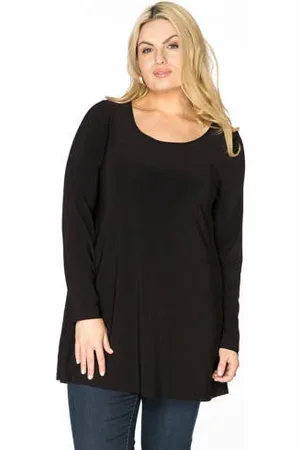 Yoek Longsleeve van travelstof DOLCE
