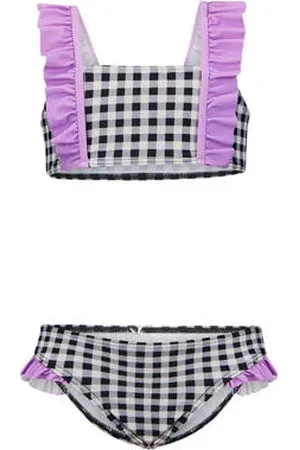 Retour Crop bikini Elvita met ruches