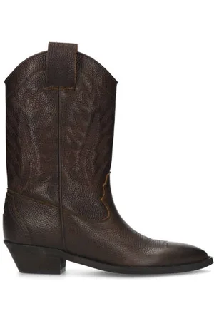 Sacha Leren cowboylaarzen