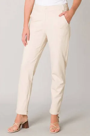 Base Level Tapered fit pantalon Yoel beige