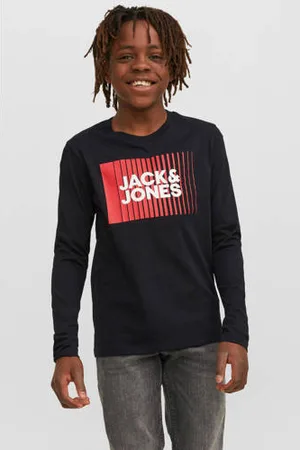 JACK & JONES JUNIOR longsleeve JJECORP van katoen