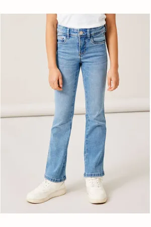 NAME IT KIDS bootcut fit jeans NKFPOLLY black denim