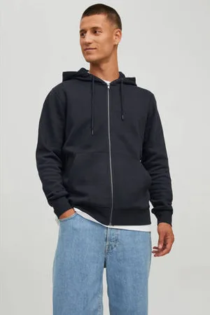 JACK & JONES ESSENTIALS sweatvest zwart