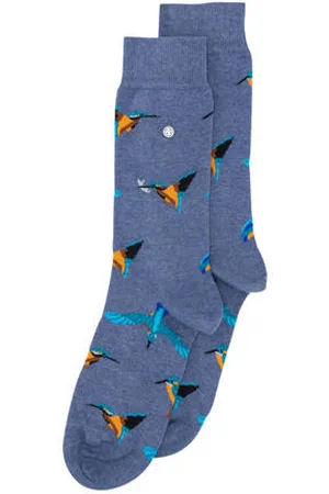 Alfredo Gonzales Sokken Kingfisher met print blauw