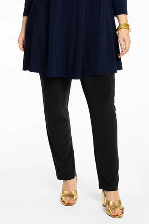 Yoek Slim fit broek van travelstof DOLCE