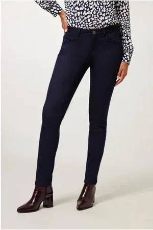 Miss Etam Slim fit broek Elise 32 donkerblauw