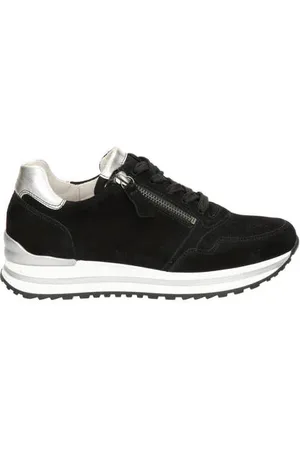 Gabor Comfort suède sneakers zwart