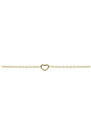 KARMA Jewelry Gold plated armband Open Heart