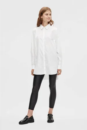 Pieces® Imitatieleren legging PCNEW