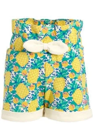 Orange stars Short Mona met all over print