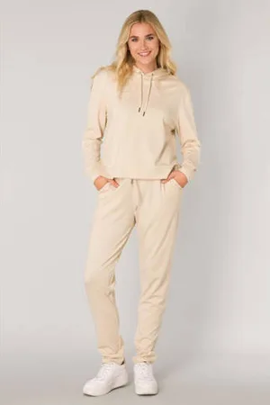 Base Level Slim fit sweatpants beige