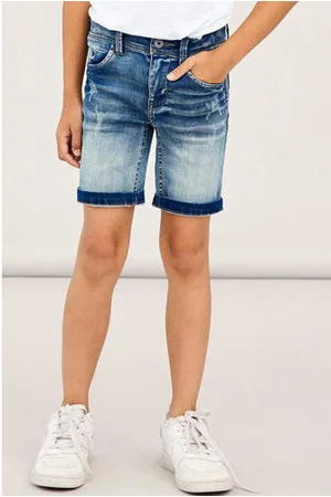 NAME IT KIDS slim fit jeans bermuda NKMTHEO
