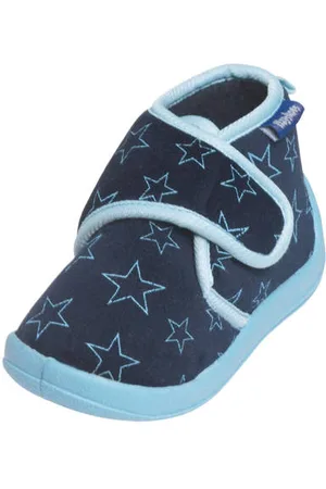Playshoes Pantoffels met sterrendessin Velcro