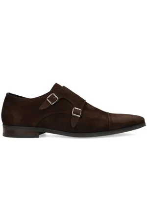 Manfield Suède gespschoenen