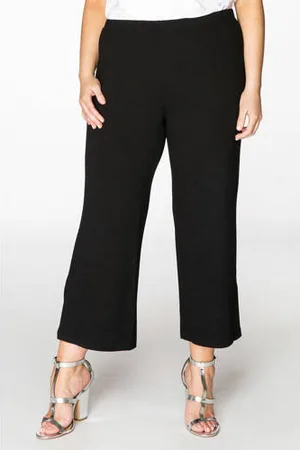 Yoek Cropped high waist wide leg broek