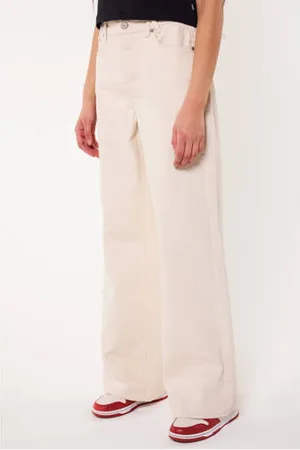 America today High waist wide leg jeans Olivia ecru