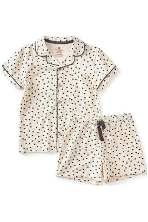Little Label Shortama met stippen van katoen