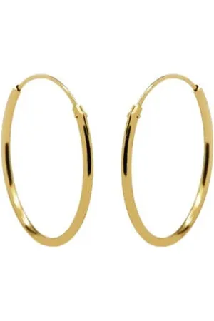 KARMA Jewelry Gold plated oorbellen Plain 2 cm