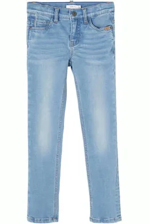 NAME IT KIDS slim fit jeans NKMTHEO light denim