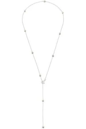Abrazi 925 sterling zilveren (rug)ketting Jessie met parels