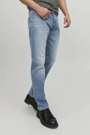 JACK & JONES JEANS INTELLIGENCE tapered fit jeans JJIMIKE JJORIGINAL