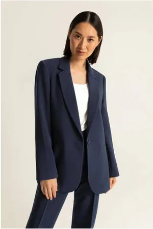 Expresso Oversized blazer donkerblauw