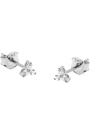 KARMA Jewelry Sterling zilveren oorbellen Triple Flower