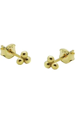 KARMA Jewelry Gold plated oorbellen Triple Dots