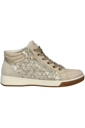 ARA Comfort leren sneakers beige