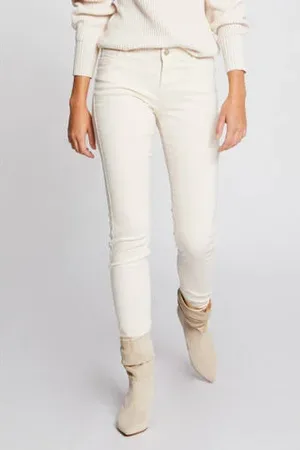 Morgan Low waist skinny jeans ecru