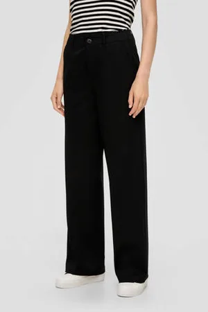 QS by s.Oliver High waist straight fit pantalon
