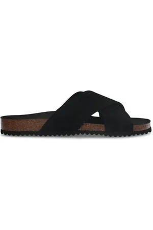 Suede slippers online dames