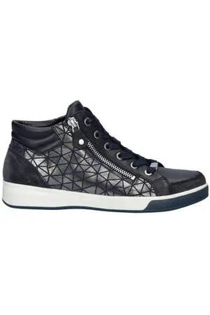 ARA Comfort leren sneakers donkerblauw