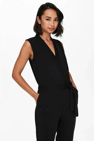 JDY Jersey jumpsuit zwart