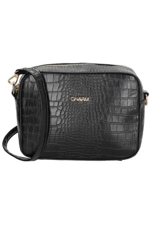 Charm London Crossbody tas Midwood met crocoprint