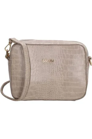 Charm London Crossbody tas Midwood met crocoprint