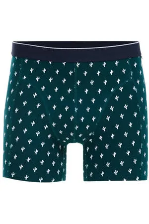 WE Fashion Boxershort donkergroen/wit